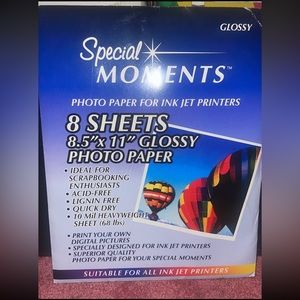 Glossy Photo Paper for Inkjet Printers